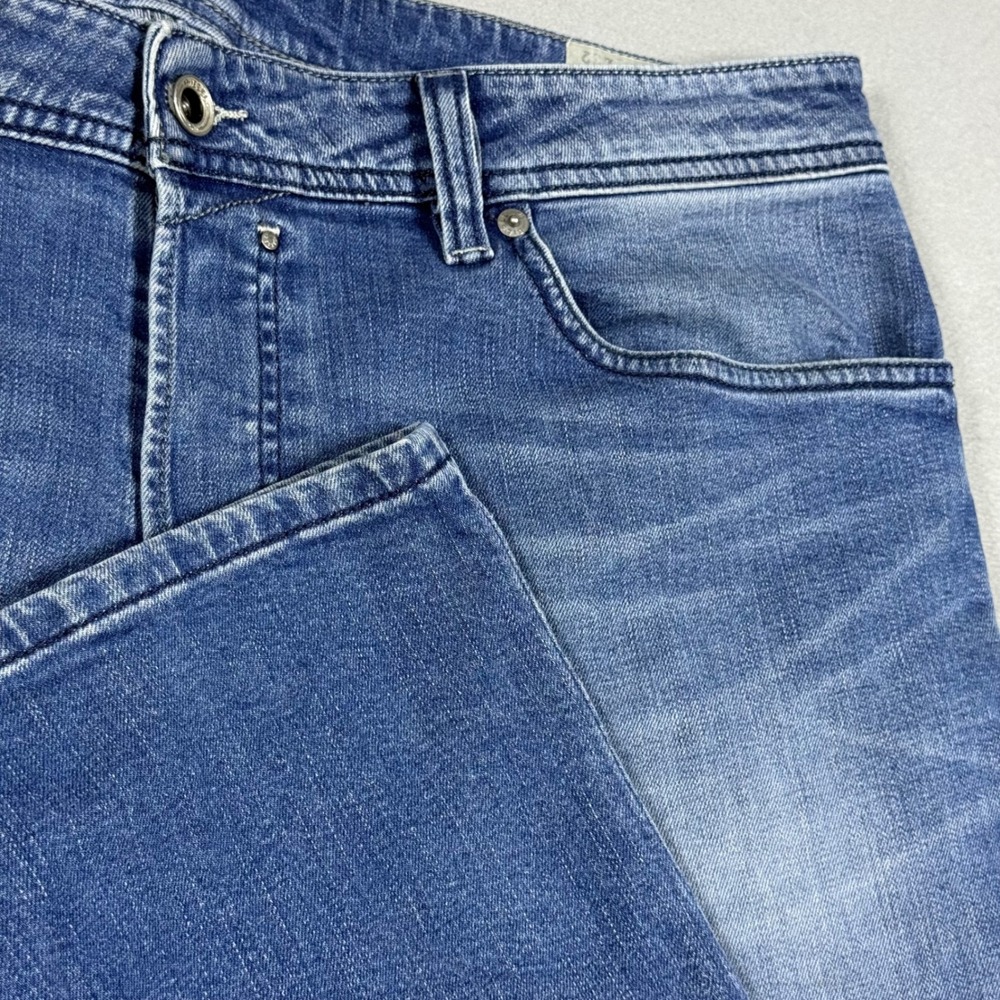 Diesel Safado Regular Slim Straight Jeans Blue Medium Wash Stretch Denim